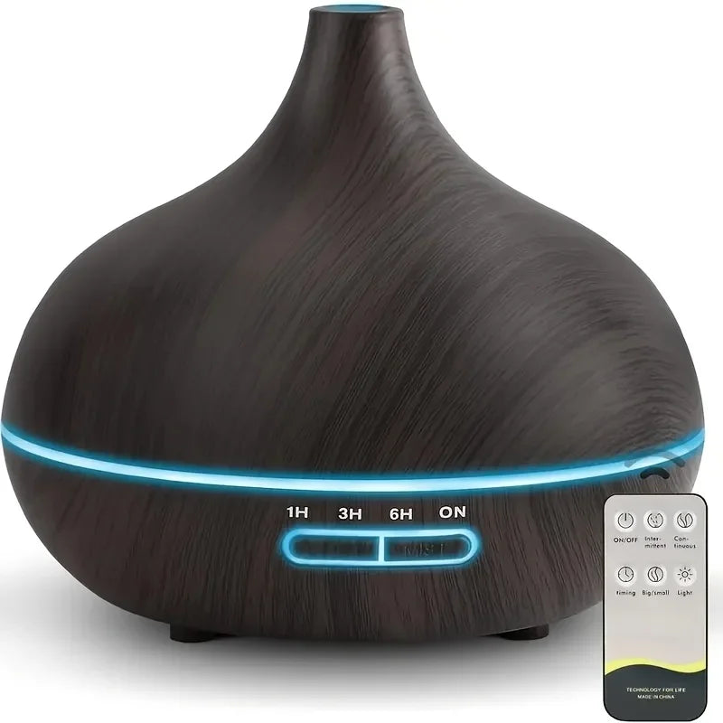 550ml Essential Oil Diffuser, Remote Control with 6 Oil