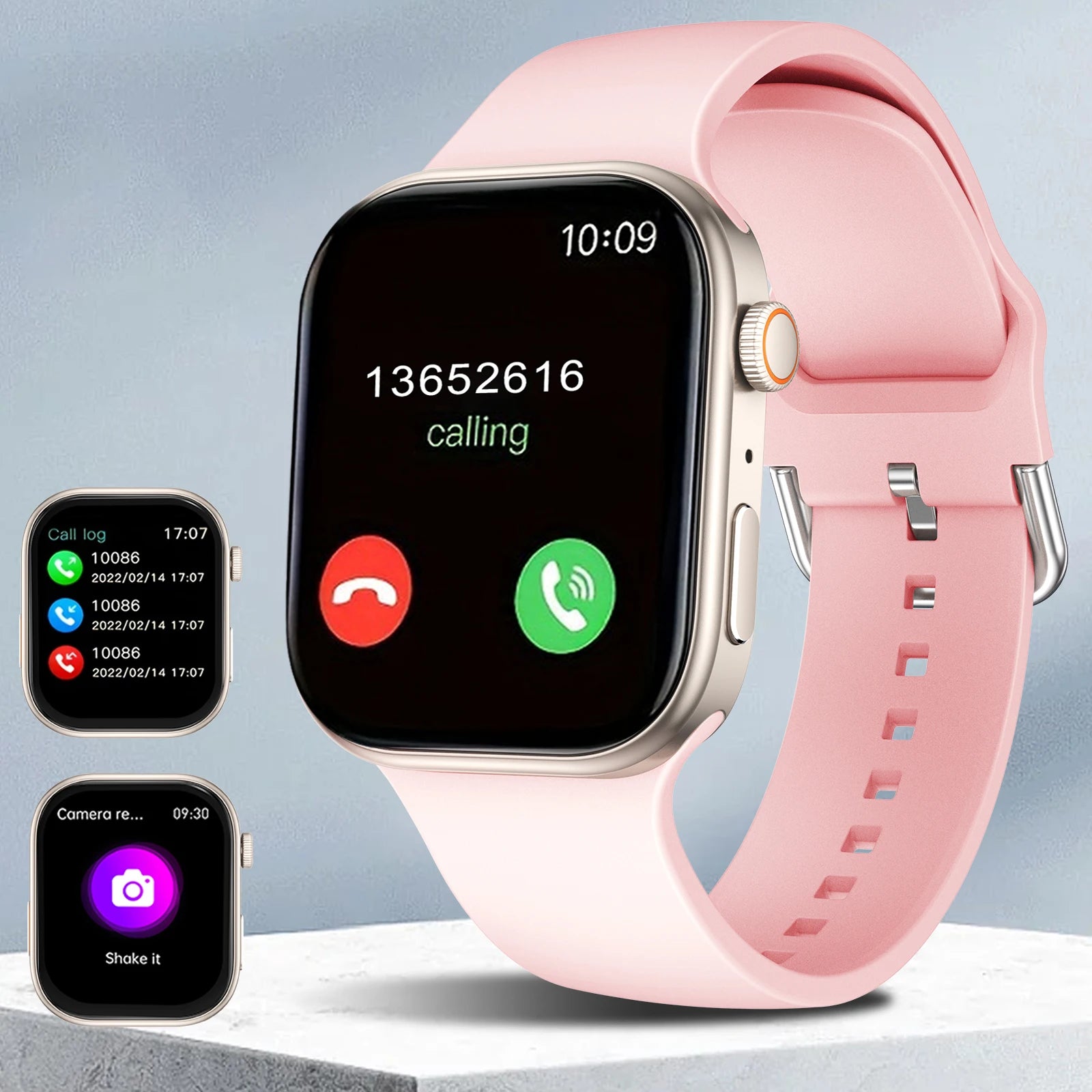 Smart watch, customizable dial, multiple sports modes, answer/make calls