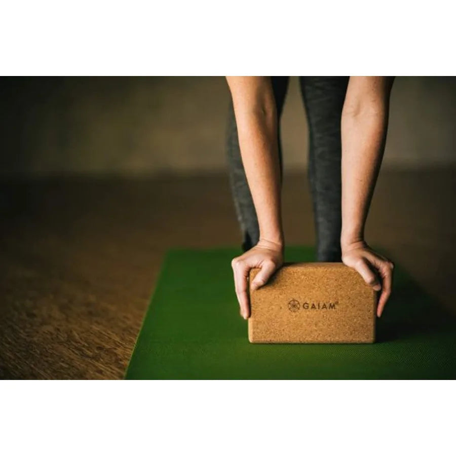 Cork Yoga Brick  ,9"L x 3"W x 5.5"Th
