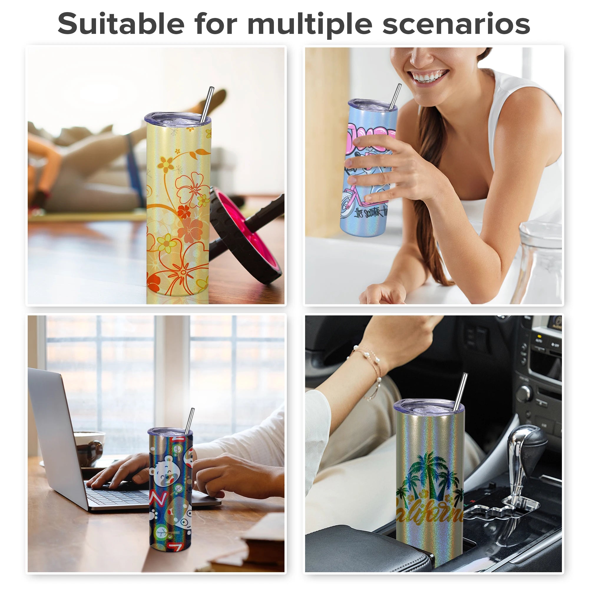 Sublimation Tumblers,12 Pack 20 oz