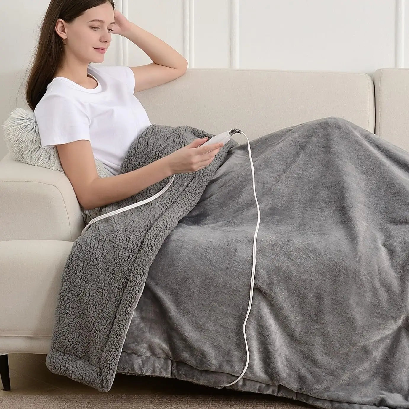 Heated Weighted Blanket 12lbs Twin Size