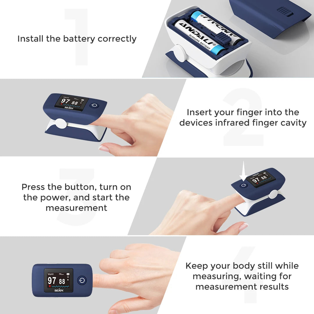 Sejoy Digital Wrist Blood Pressure Monitor,Finger