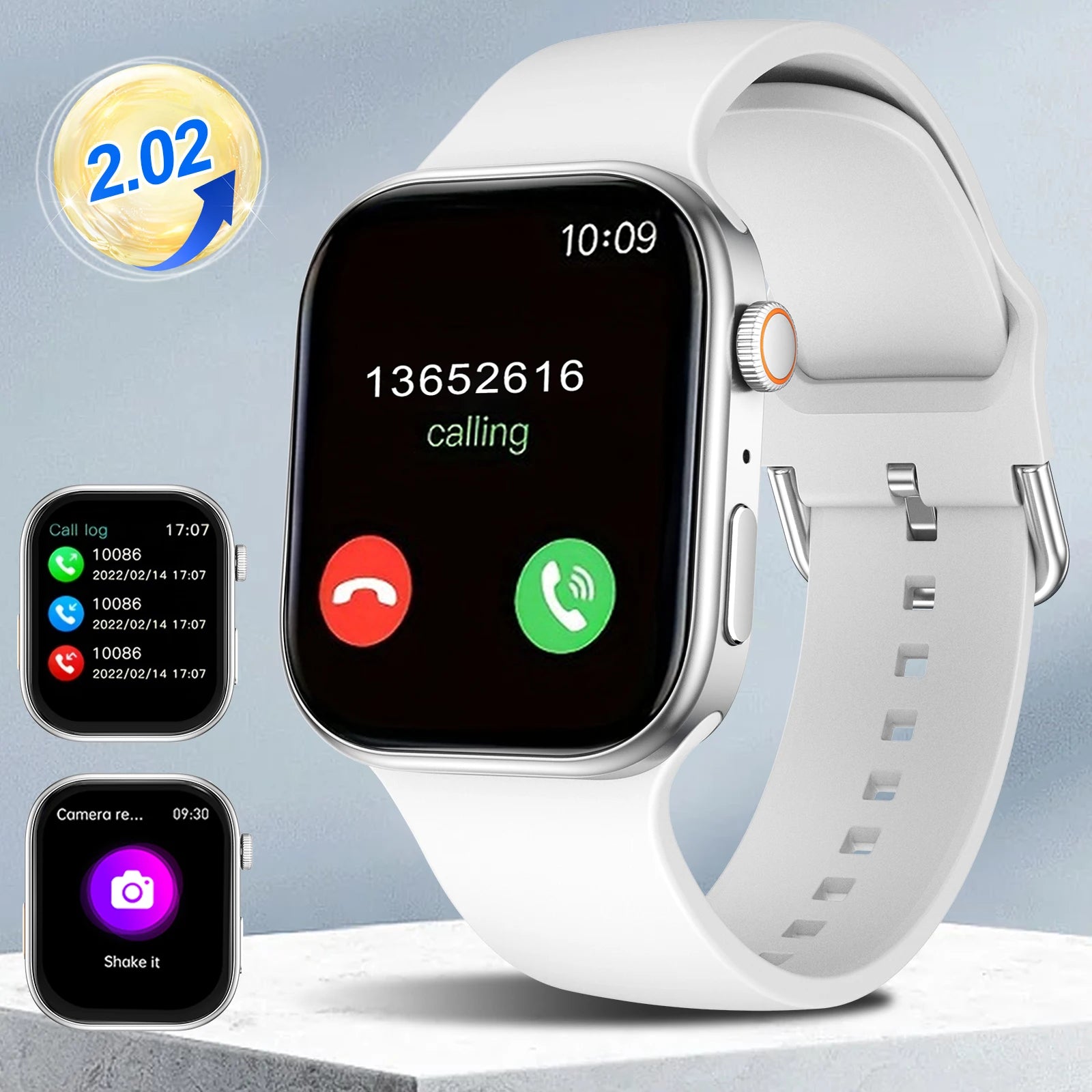 Smart watch, customizable dial, multiple sports modes, answer/make calls
