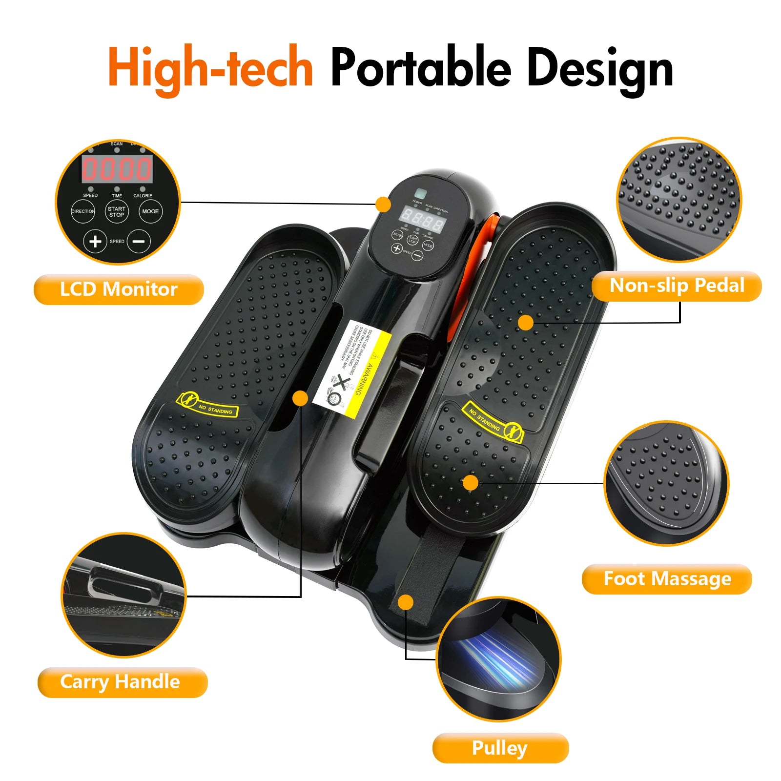 Under-Desk Elliptical Machine Leg Exerciser