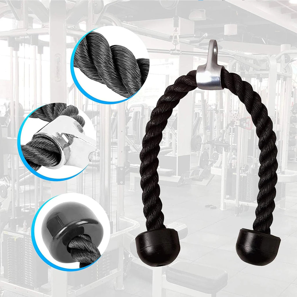 Fitness Cable Pulley System for Bicep Curl Back Shoulder,Wall Mounted