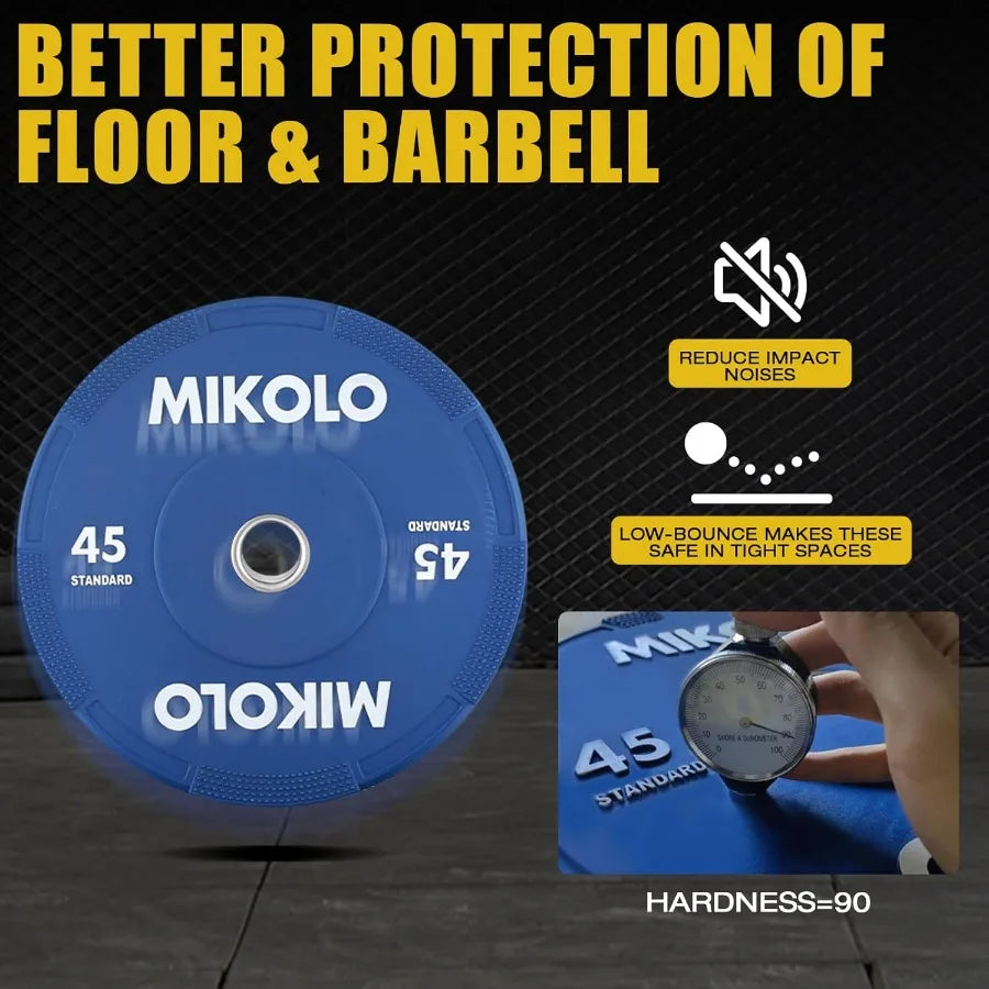 Color Coded Rubber Weight Lifting Bumper Plates