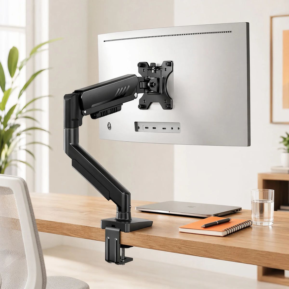 Single Monitor Arm 13-34 Inch, Adjustable Gas Spring Arm