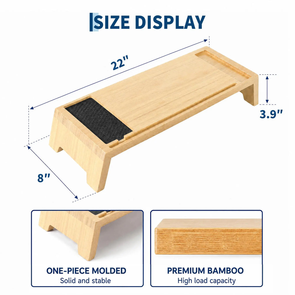 Monitor Stand Riser 22 Inch Ergonomic Desk Shelf
