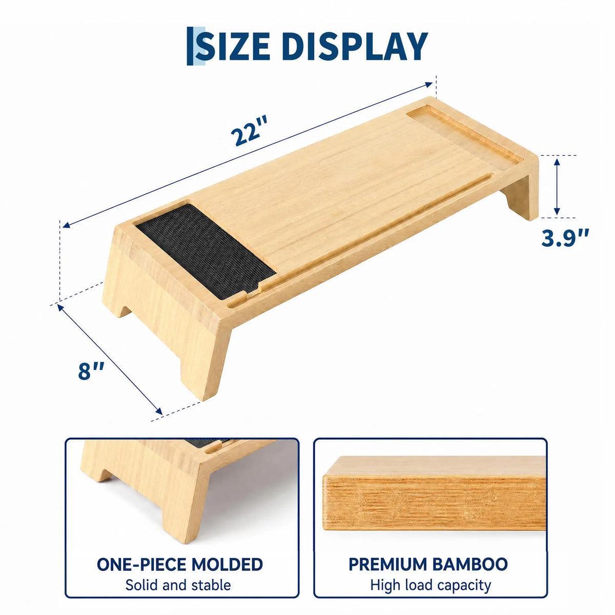Monitor Stand Riser 22 Inch Ergonomic Desk Shelf
