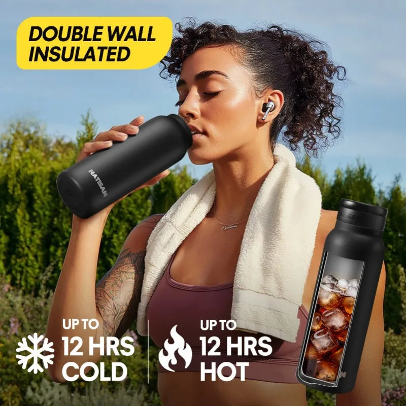 24oz Insulated Stainless Steel Water Bottle Outdoor Sports Mug Magnetic