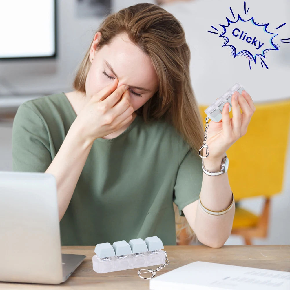 4 Keys Keyboard Keycaps Fidget Toy