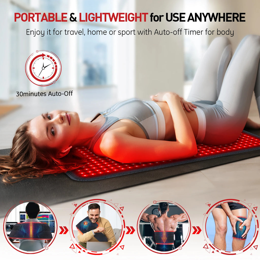 Updated Red Light Therapy Heating Pad for Body Device