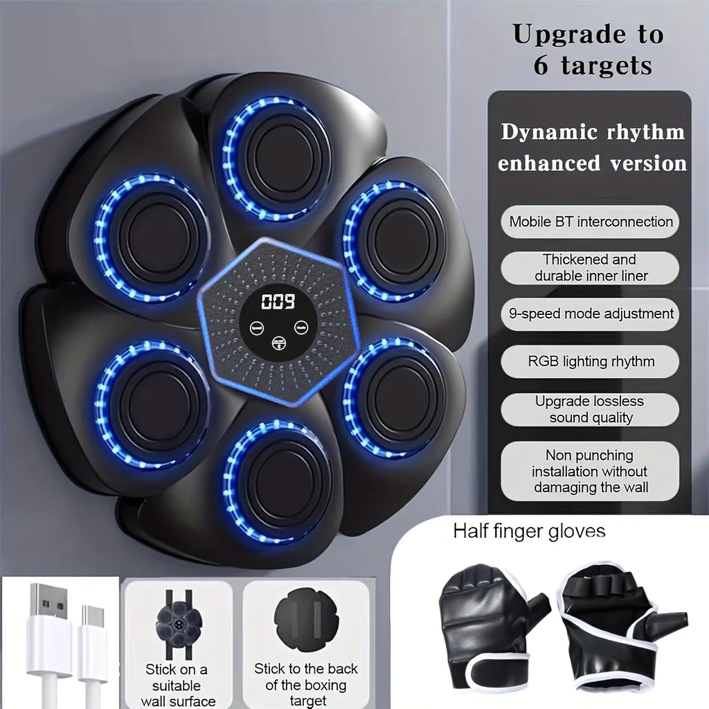 Boxing Machine Wall Mounted Boxing Trainer with Gloves