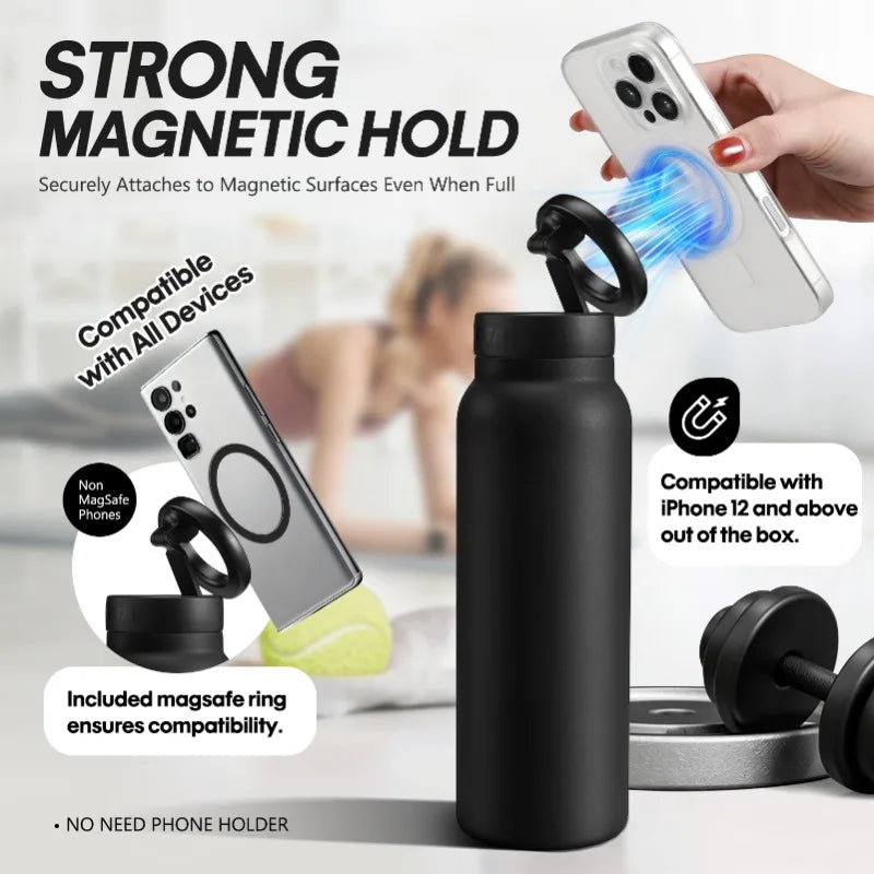 24oz Insulated Stainless Steel Water Bottle Outdoor Sports Mug Magnetic