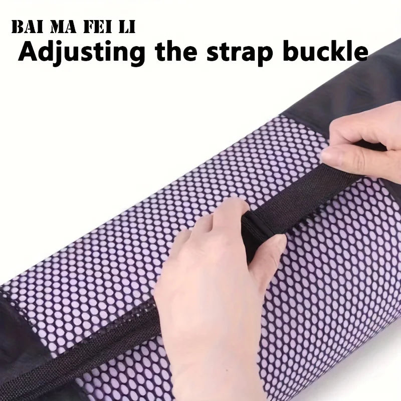 1 Breathable Yoga Mat Storage Mesh Bag